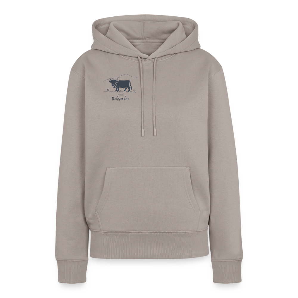 Frauen Premium Hoodie | Untere Ochsenalpe - Taupe