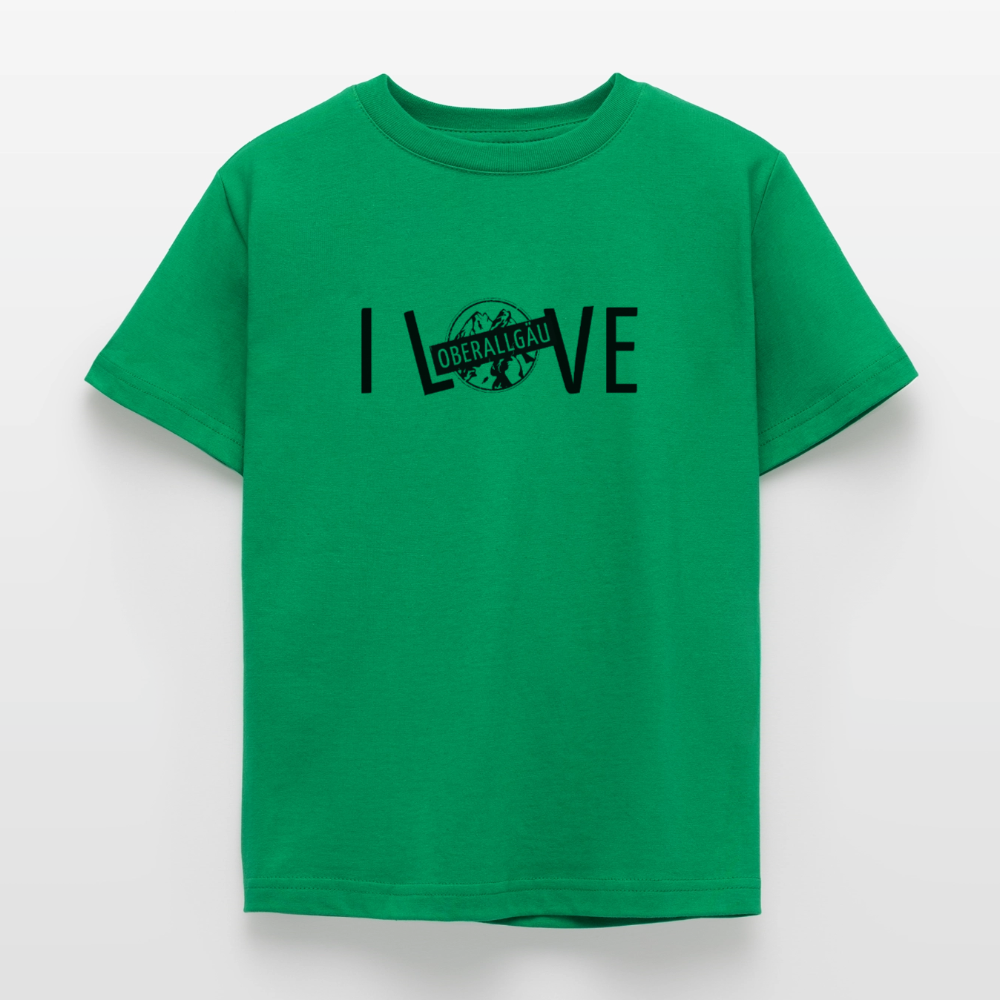 Kinder T-Shirt | I LOVE - Kelly Green