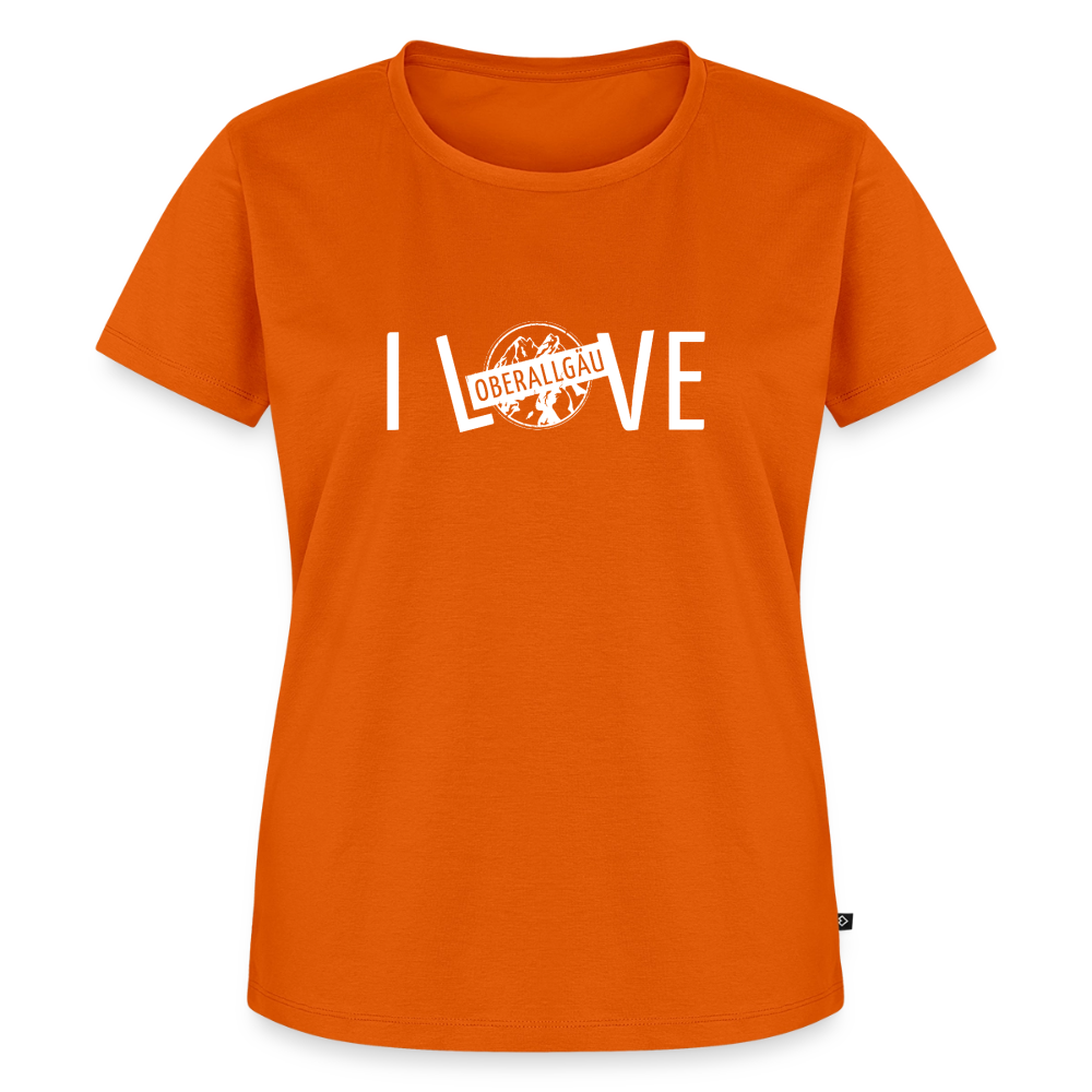 Frauen Premium T-Shirt | I LOVE - Orange 