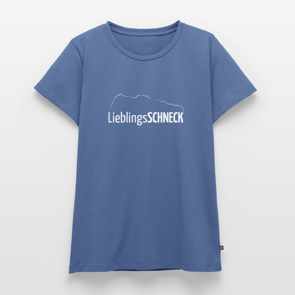 Frauen Premium T-Shirt | LieblingsSCHNECK - Taubenblau