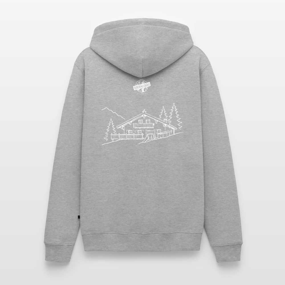 Männer Premium Hoodie | Untere Ochsenalpe - Grau meliert