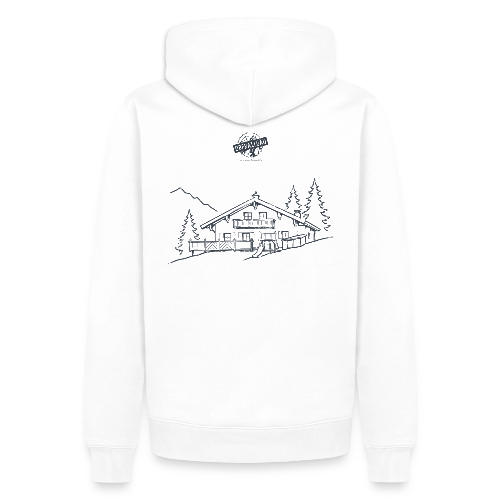 Männer Premium Hoodie | Untere Ochsenalpe - Weiß