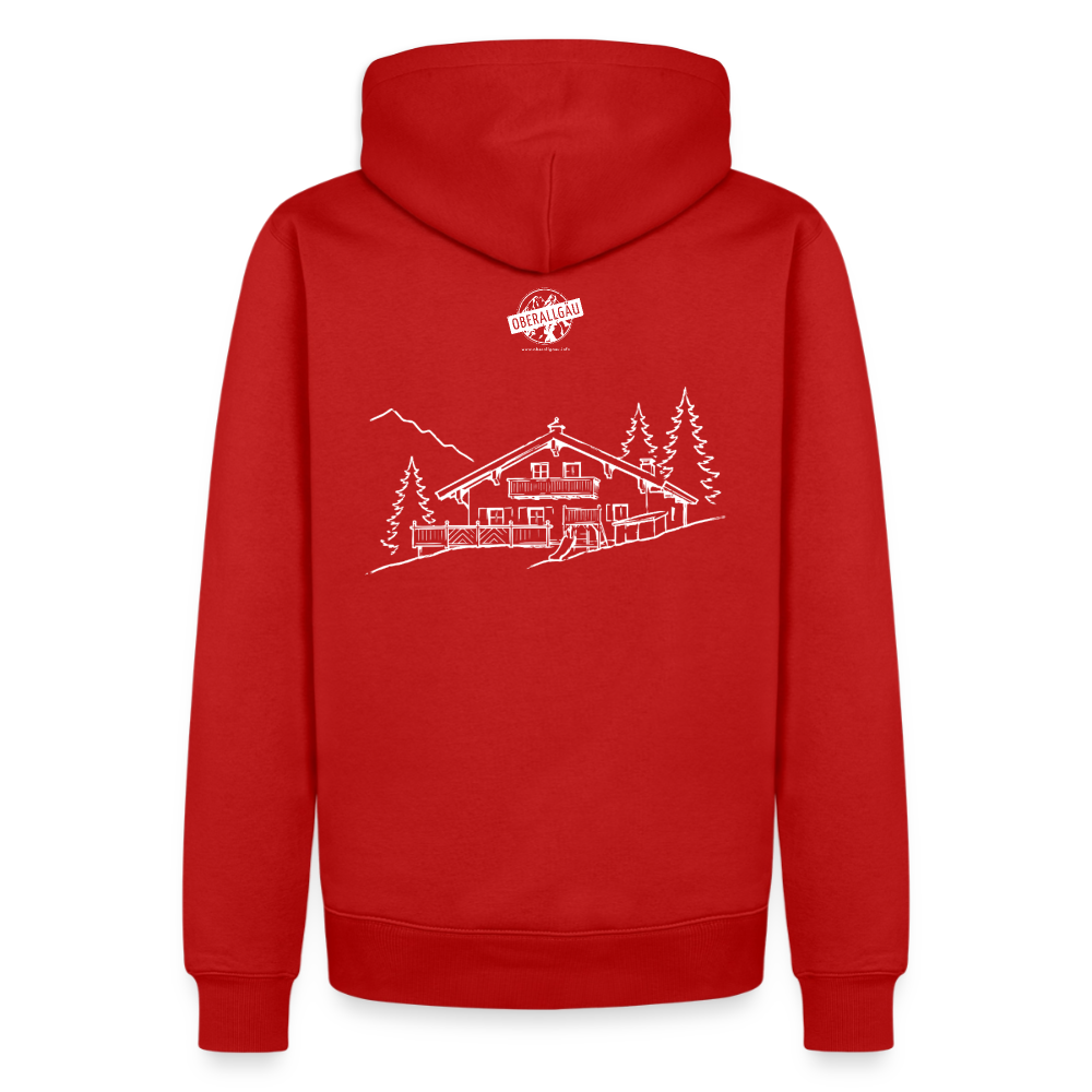 Männer Premium Hoodie | Untere Ochsenalpe - Rot