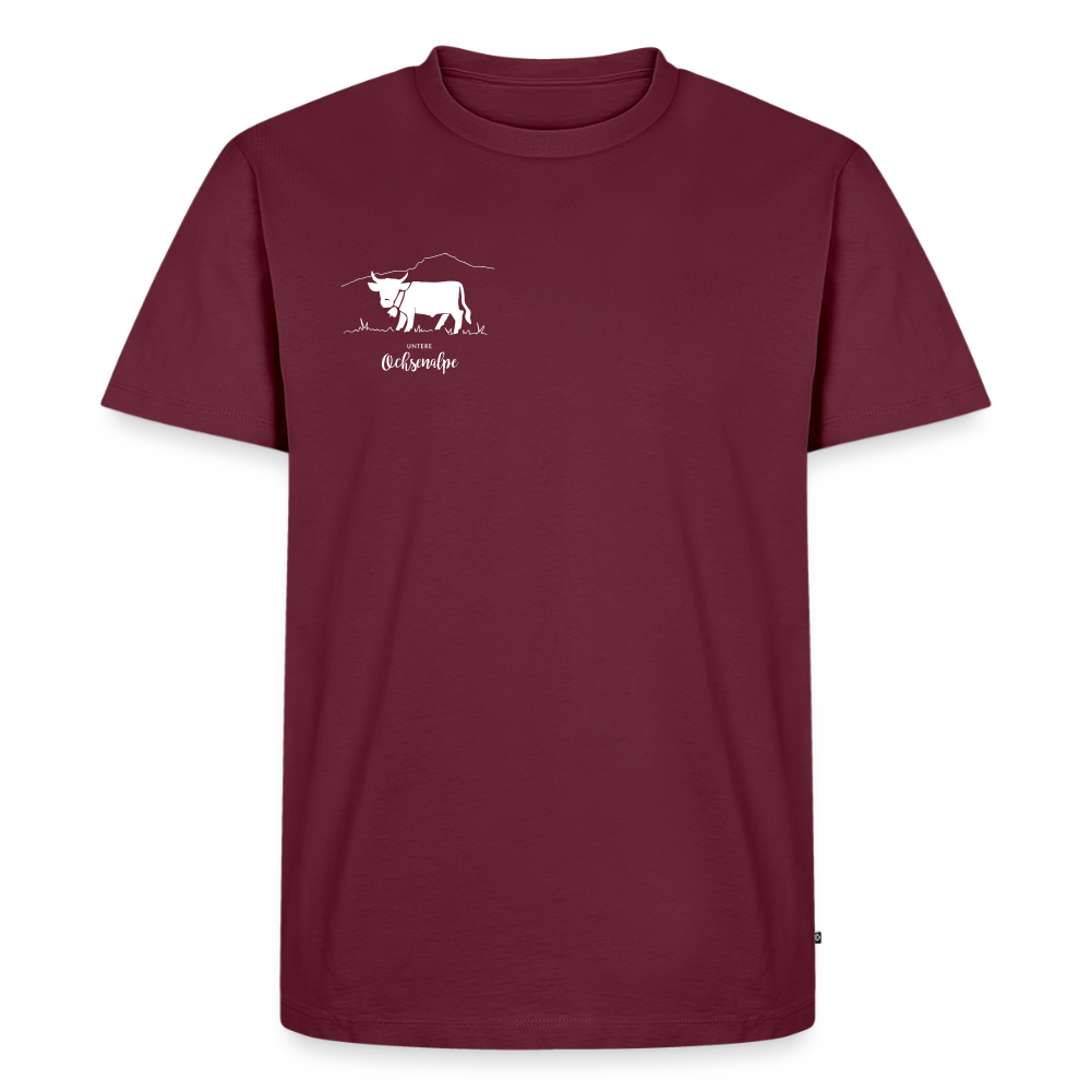 Männer Premium T-Shirt | Untere Ochsenalpe - Burgunderrot