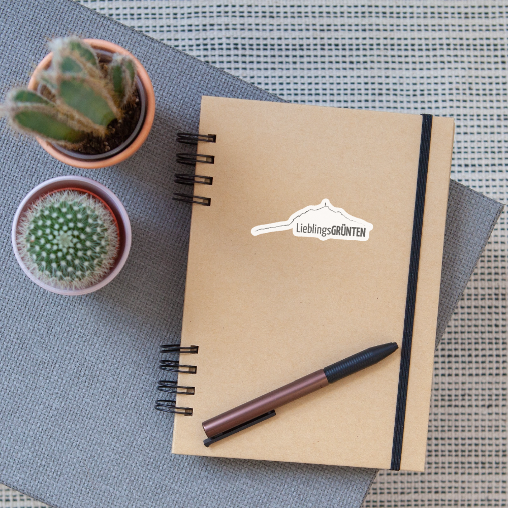 Sticker Größe S (10 x 10 cm) | LieblingsGRÜNTEN - Mattweiß