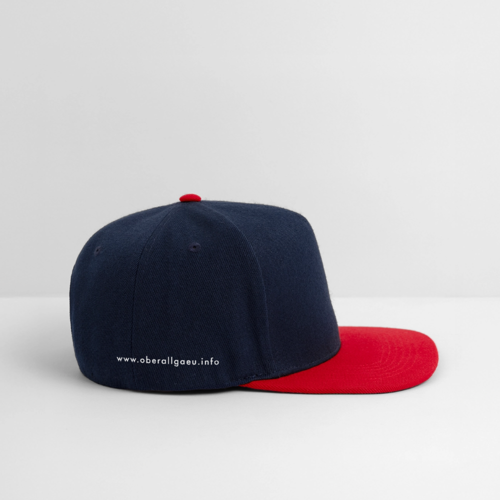 Snapback Cap | Untere Ochsenalpe - Navy/Rot