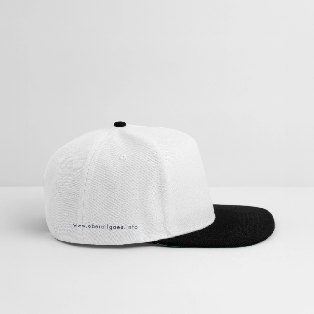 Snapback Cap | Untere Ochsenalpe - Weiß/Schwarz