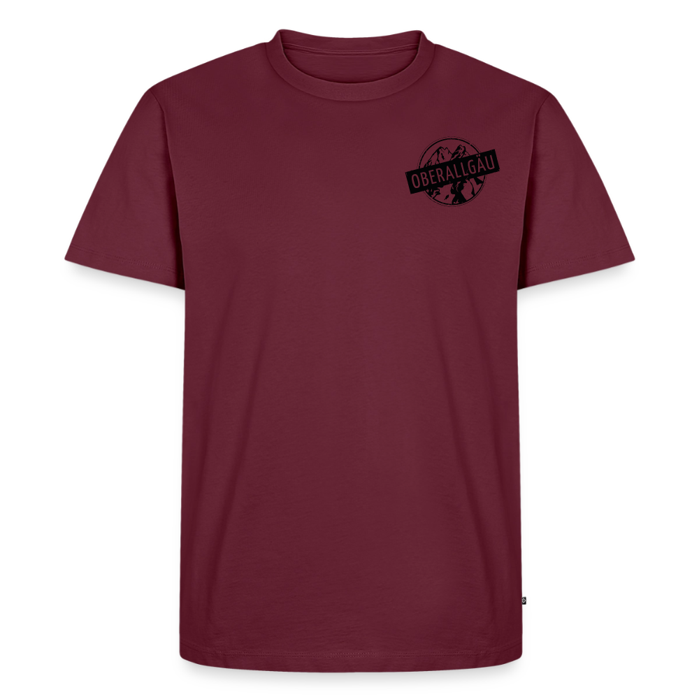 Männer Premium T-Shirt | OBERALLGÄU - Burgunderrot