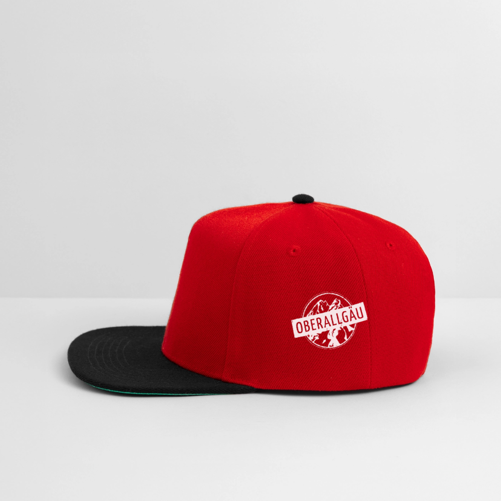 Snapback Cap | Untere Ochsenalpe - Rot/Schwarz