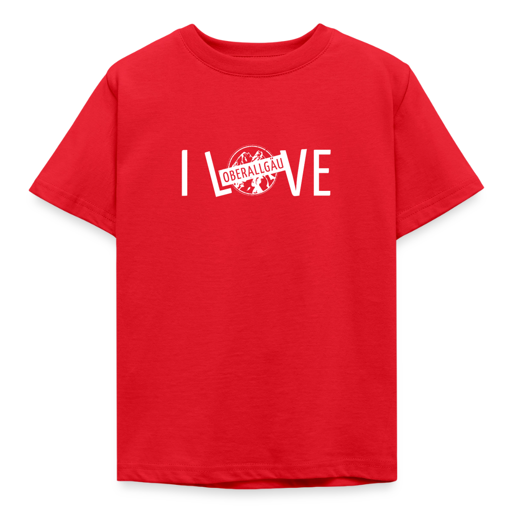 Kinder T-Shirt | I LOVE - Rot