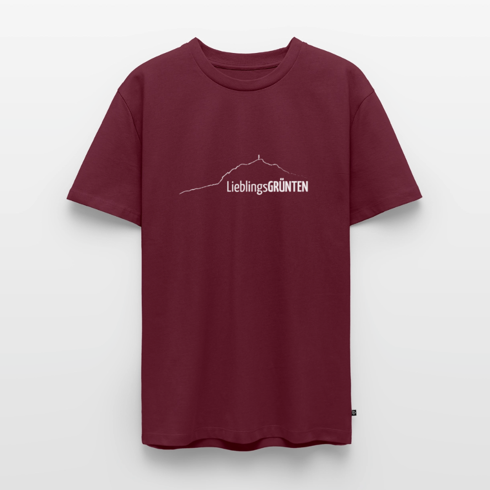 Männer Premium T-Shirt | LieblingsGRÜNTEN - Burgunderrot