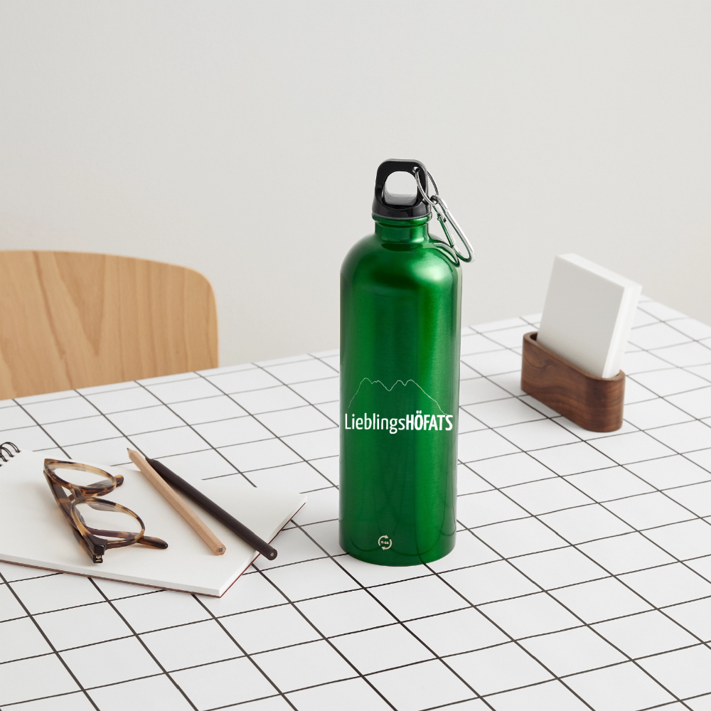 Trinkflasche mit Karabiner 750 ml | LieblingsHÖFATS - Kelly Green