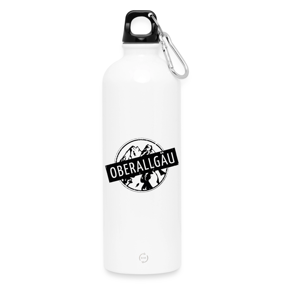 Trinkflasche mit Karabiner 750 ml | OBERALLGÄU - Weiß