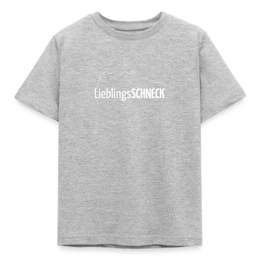 Kinder T-Shirt | LieblingsSCHNECK - Grau meliert