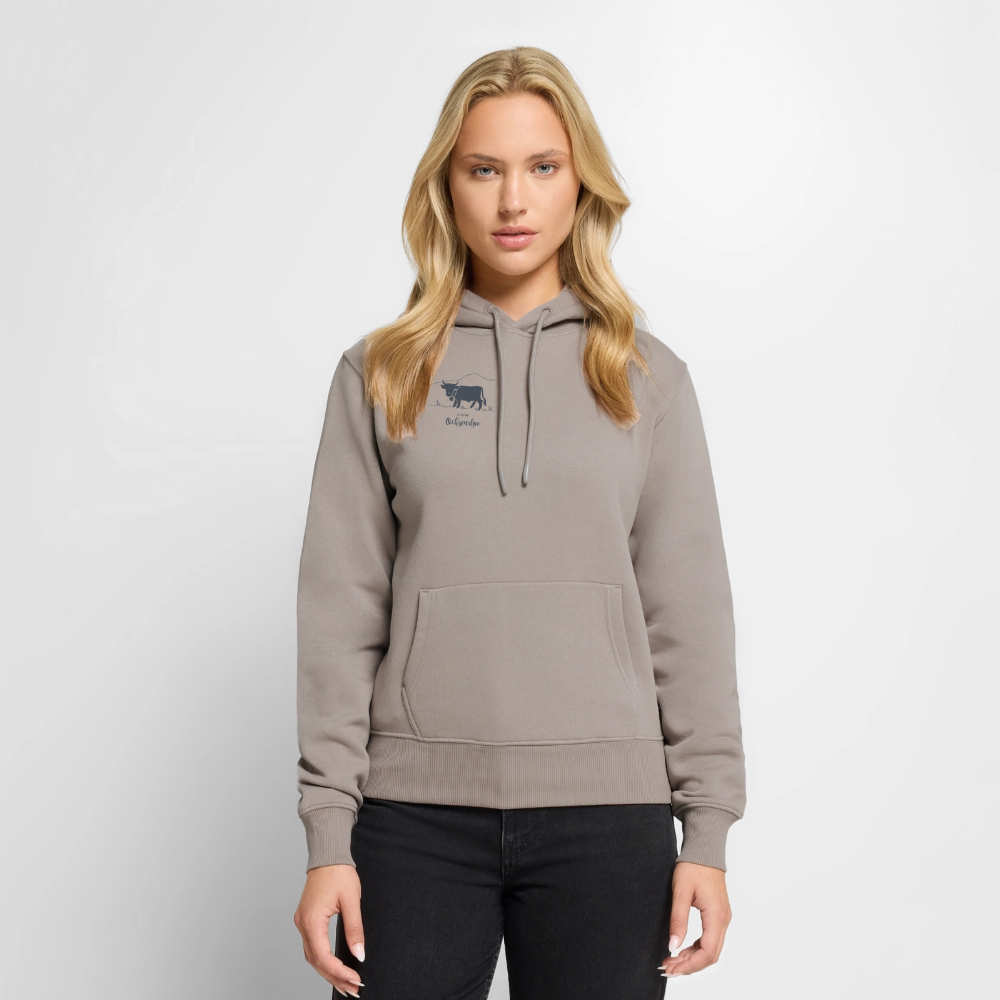 Frauen Premium Hoodie | Untere Ochsenalpe - Taupe