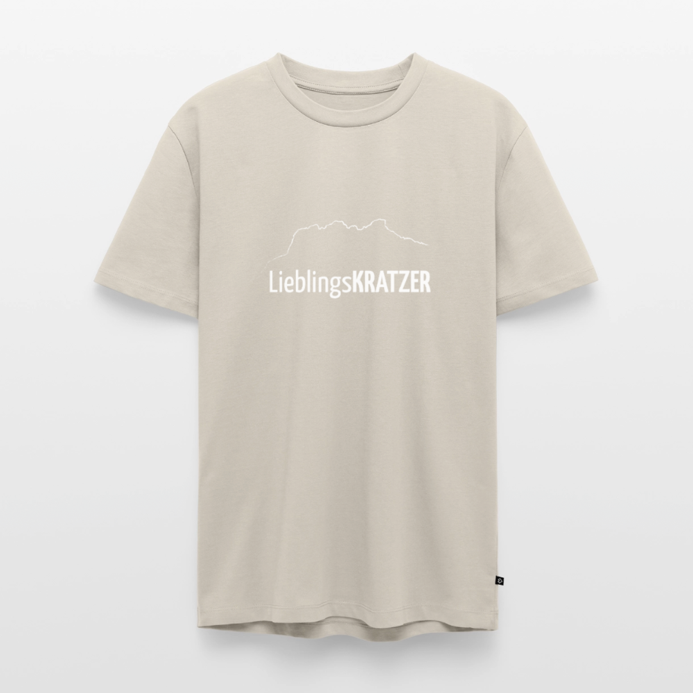 Männer Premium T-Shirt | LieblingsKRATZER - Beige