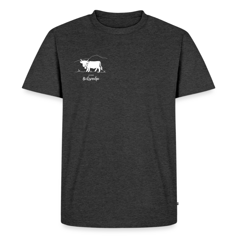 Männer Premium T-Shirt | Untere Ochsenalpe - Anthrazit meliert
