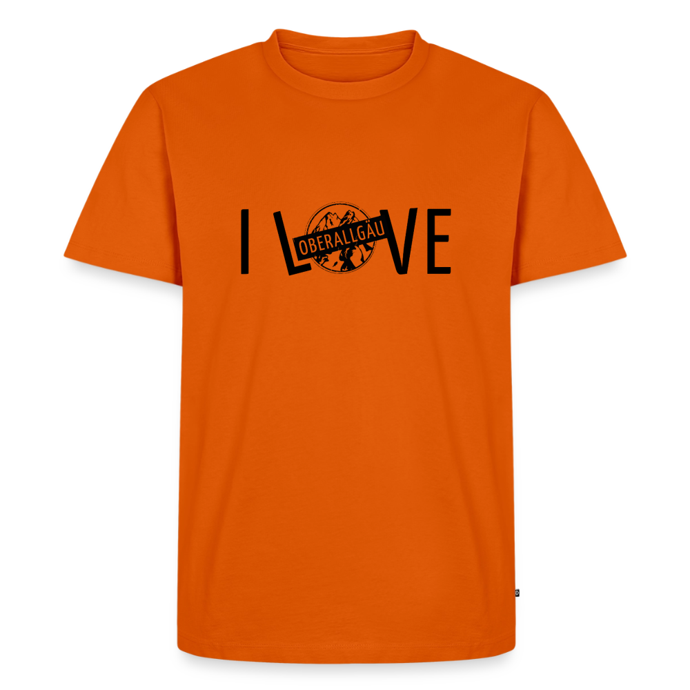 Männer Premium T-Shirt | I LOVE - Orange 