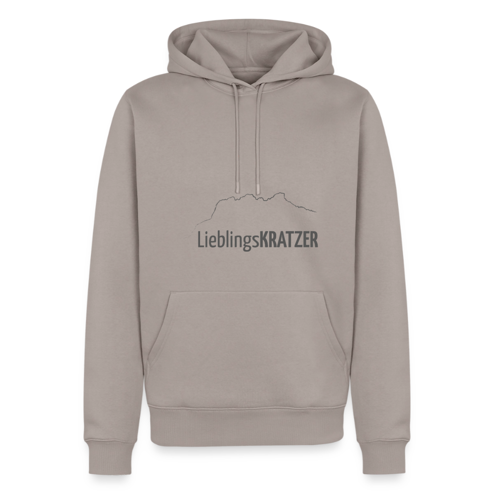 Männer Premium Hoodie | LieblingsKRATZER - Taupe