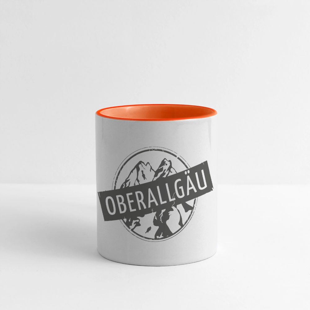 Panoramatasse | OBERALLGÄU - Weiß/Orange