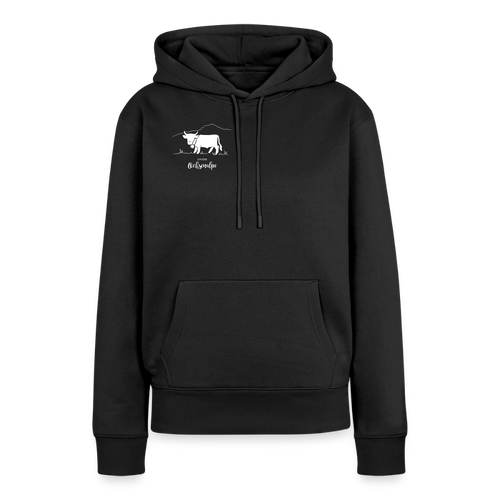 Frauen Premium Hoodie | Untere Ochsenalpe - Schwarz