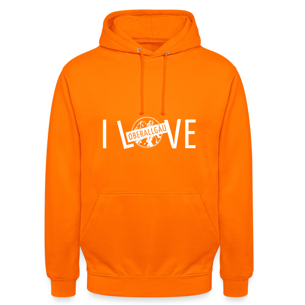 Unisex Hoodie | I LOVE - Orange