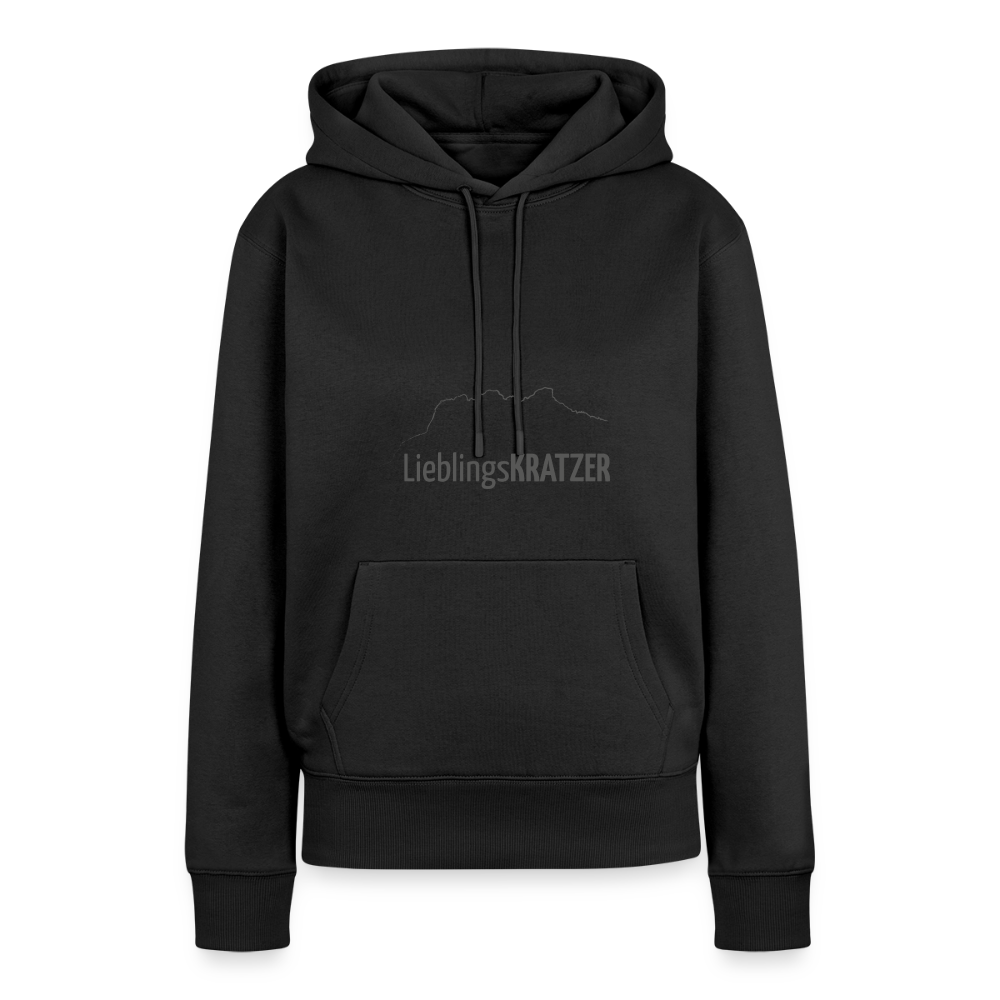 Frauen Premium Hoodie | LieblingsKRATZER - Schwarz