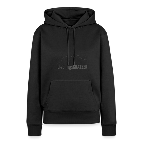 Frauen Premium Hoodie | LieblingsKRATZER - Schwarz