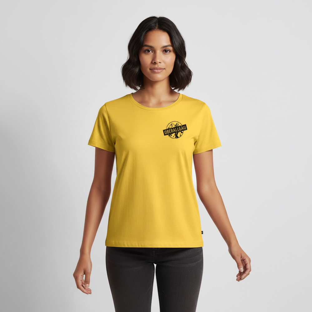 Frauen Premium T-Shirt | OBERALLGÄU - Sonnengelb