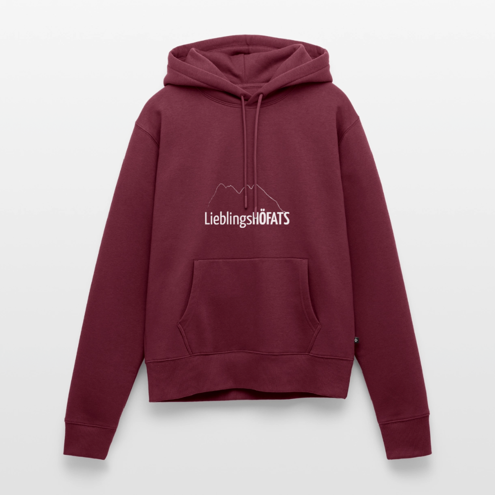 Frauen Premium Hoodie | LieblingsHÖFATS - Burgunderrot