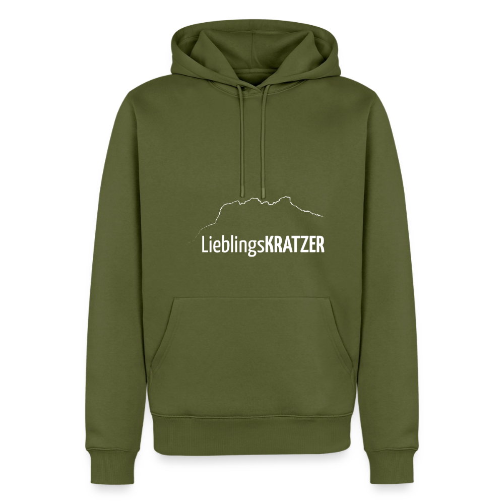 Männer Premium Hoodie | LieblingsKRATZER - Khaki