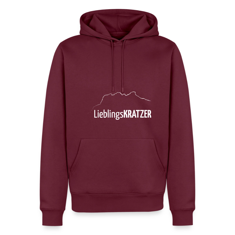 Männer Premium Hoodie | LieblingsKRATZER - Burgunderrot