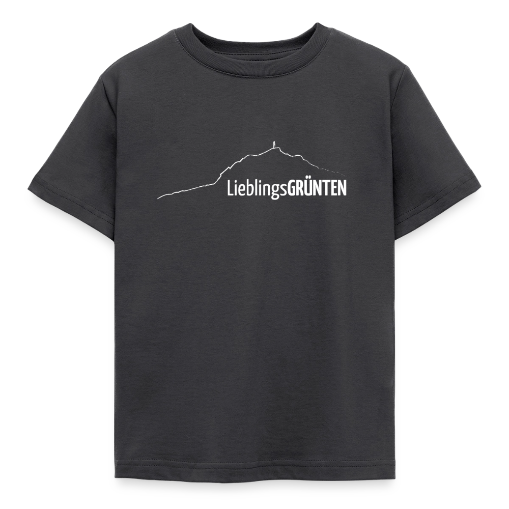 Kinder T-Shirt | LieblingsGRÜNTEN - Dunkelgrau