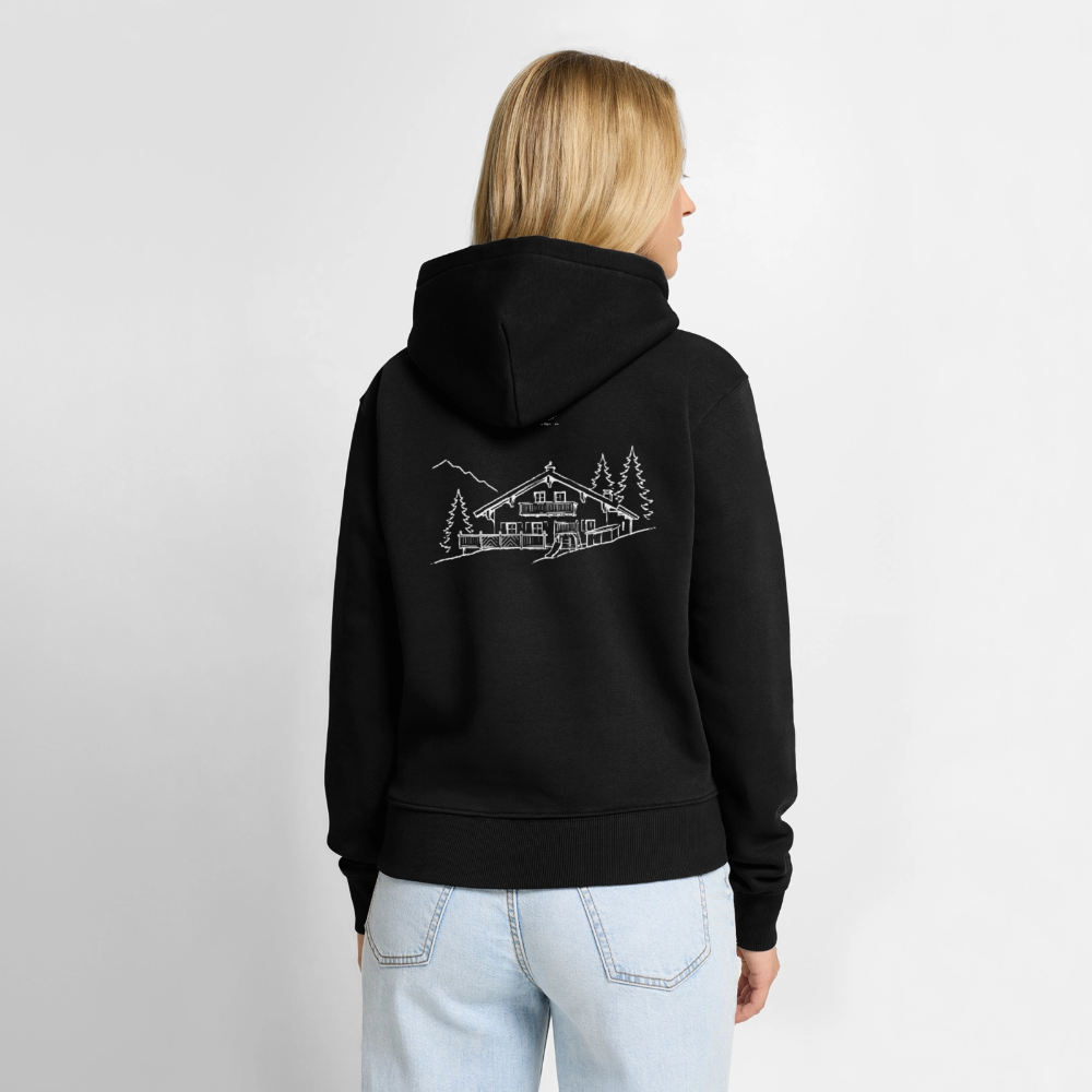 Frauen Premium Hoodie | Untere Ochsenalpe - Schwarz