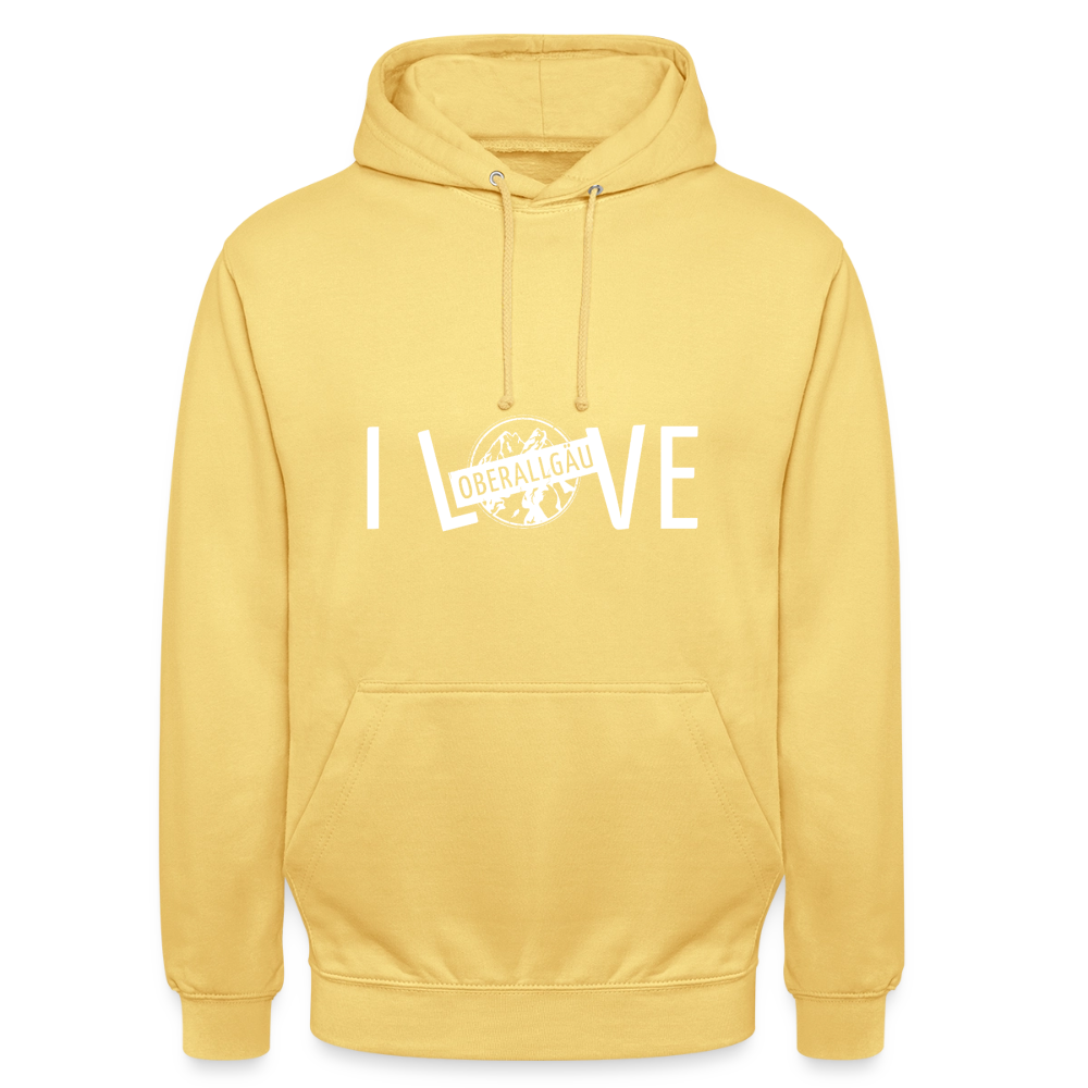Unisex Hoodie | I LOVE - Zitronengelb