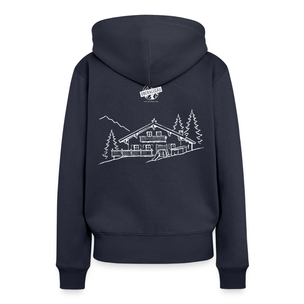 Frauen Premium Hoodie | Untere Ochsenalpe - Navy