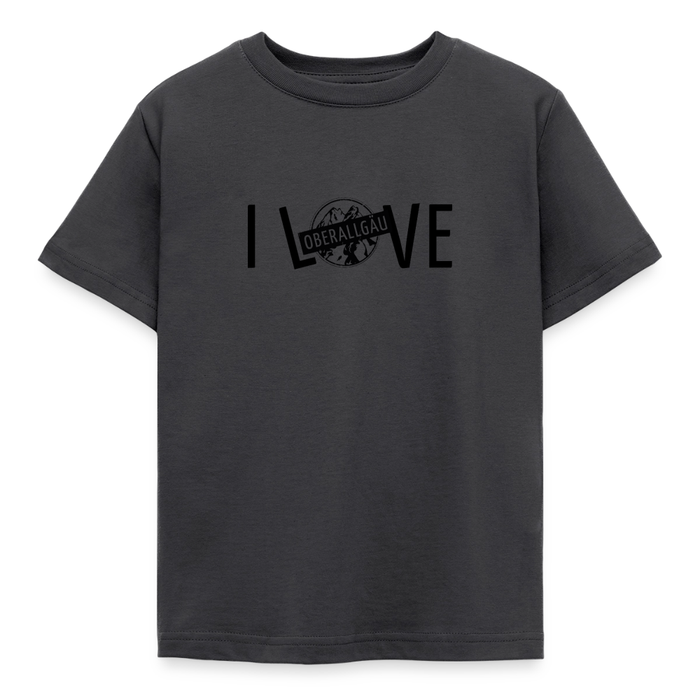 Kinder T-Shirt | I LOVE - Dunkelgrau