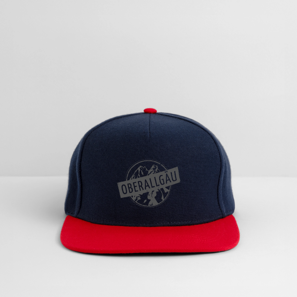 Snapback Cap | OBERALLGÄU - Navy/Rot
