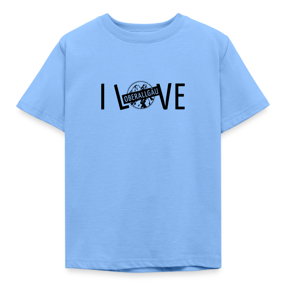 Kinder T-Shirt | I LOVE - Himmelblau