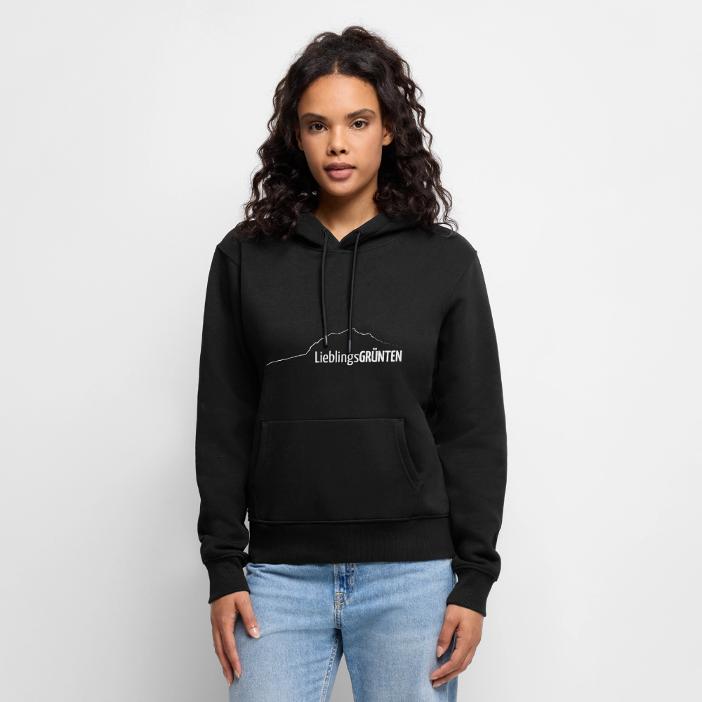 Frauen Premium Hoodie | LieblingsGRÜNTEN - Schwarz