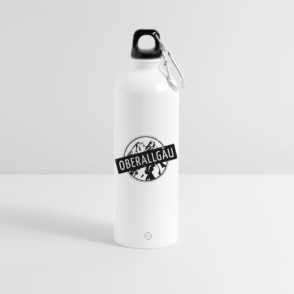Trinkflasche mit Karabiner 750 ml | OBERALLGÄU - Weiß