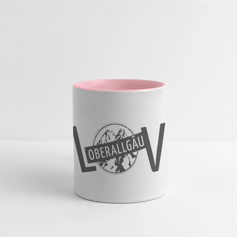 Panoramatasse | I LOVE - Weiß/Pink