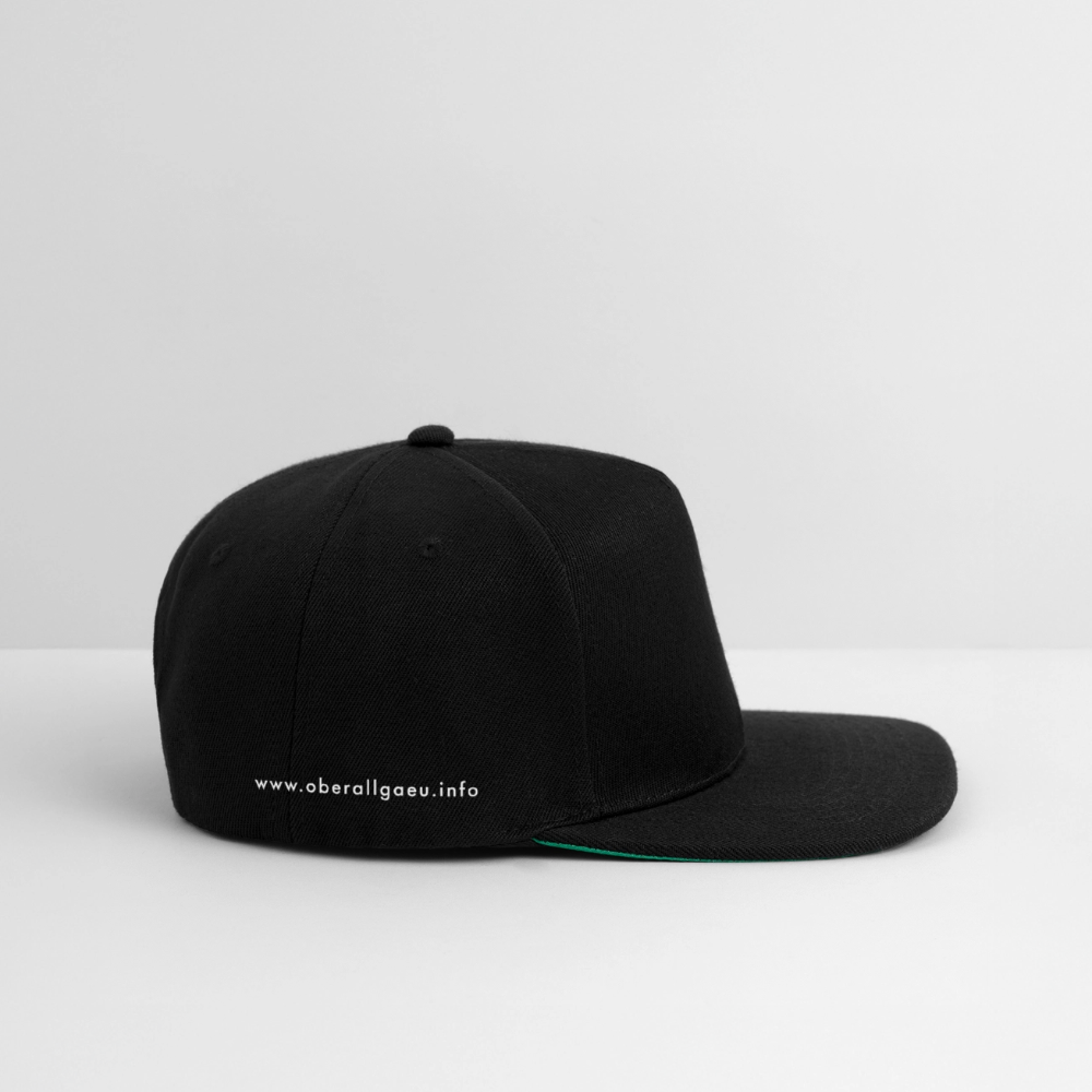 Snapback Cap | Untere Ochsenalpe - Schwarz/Schwarz