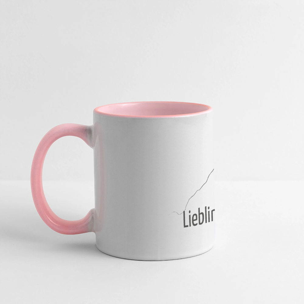 Panoramatasse | LieblingsTRETTACH - Weiß/Pink