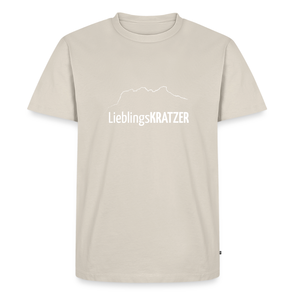 Männer Premium T-Shirt | LieblingsKRATZER - Beige