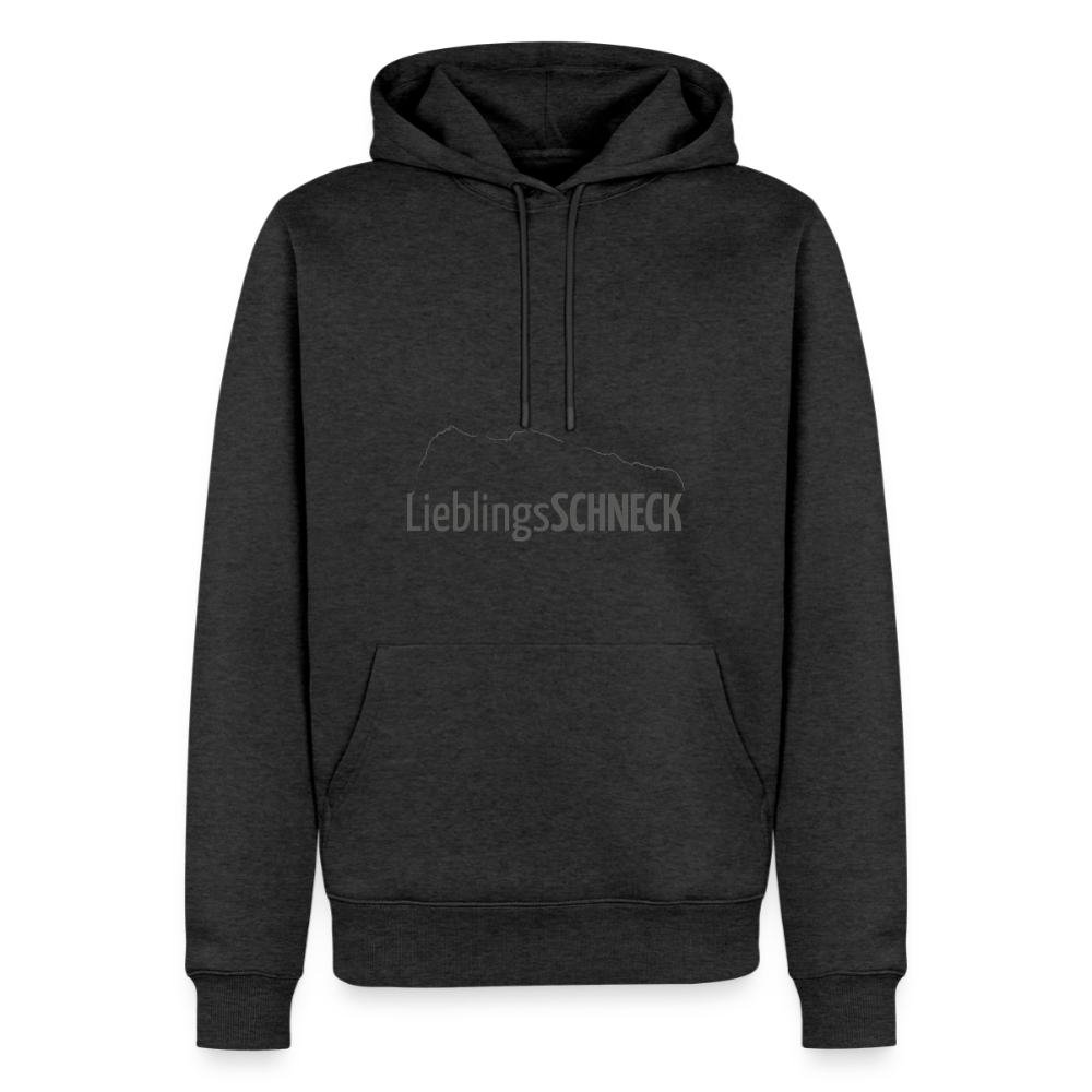Männer Premium Hoodie | LieblingsSCHNECK - Anthrazit meliert