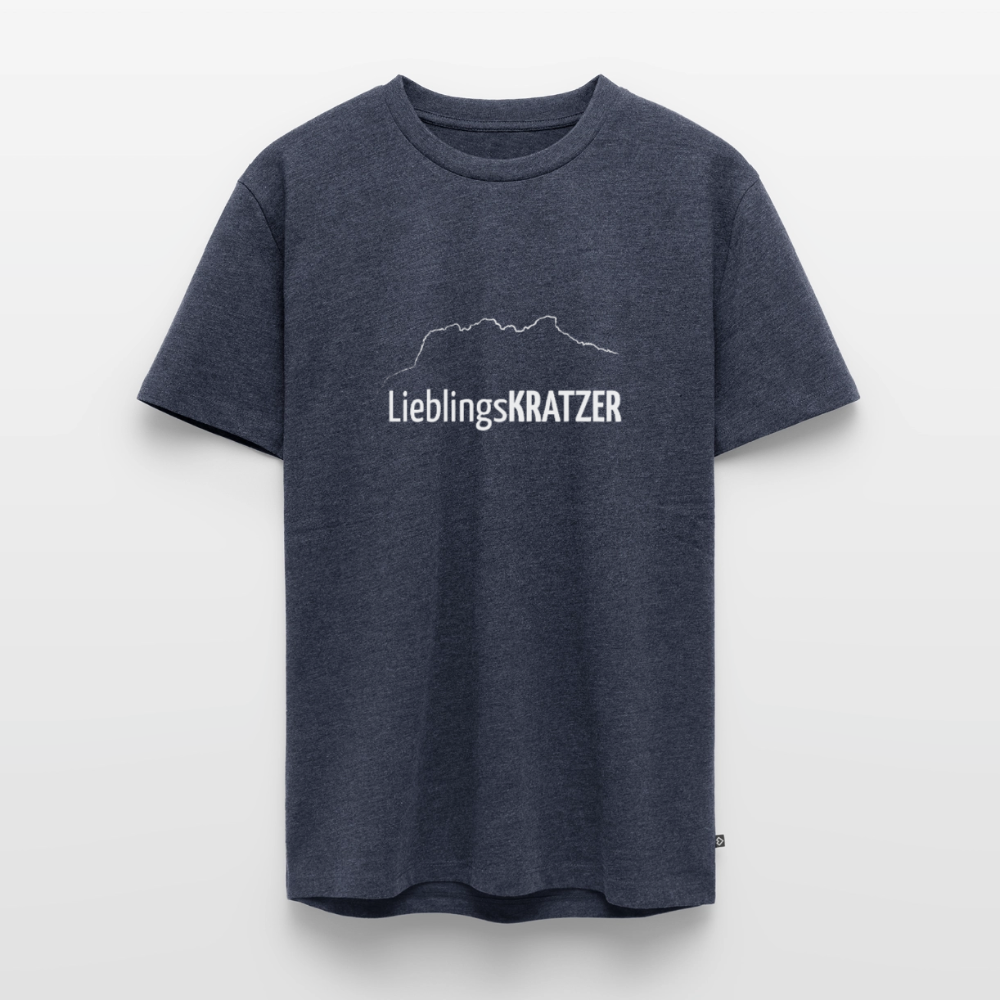 Männer Premium T-Shirt | LieblingsKRATZER - Jeansblau 