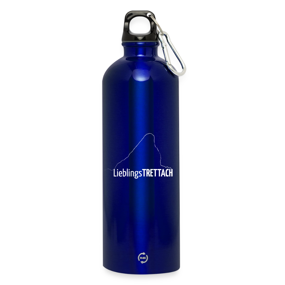Trinkflasche mit Karabiner 750 ml | LieblingsTRETTACH - Königsblau
