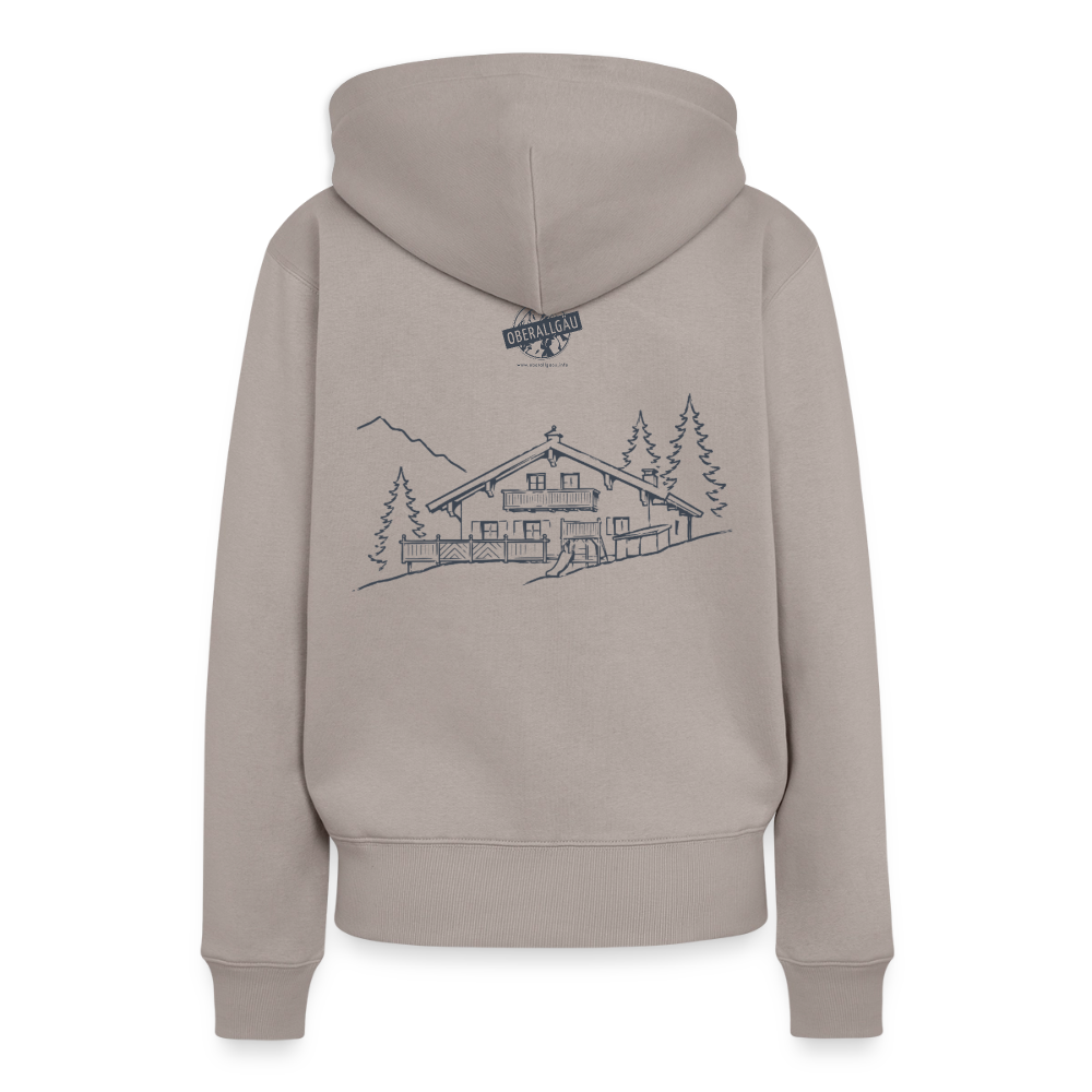 Frauen Premium Hoodie | Untere Ochsenalpe - Taupe