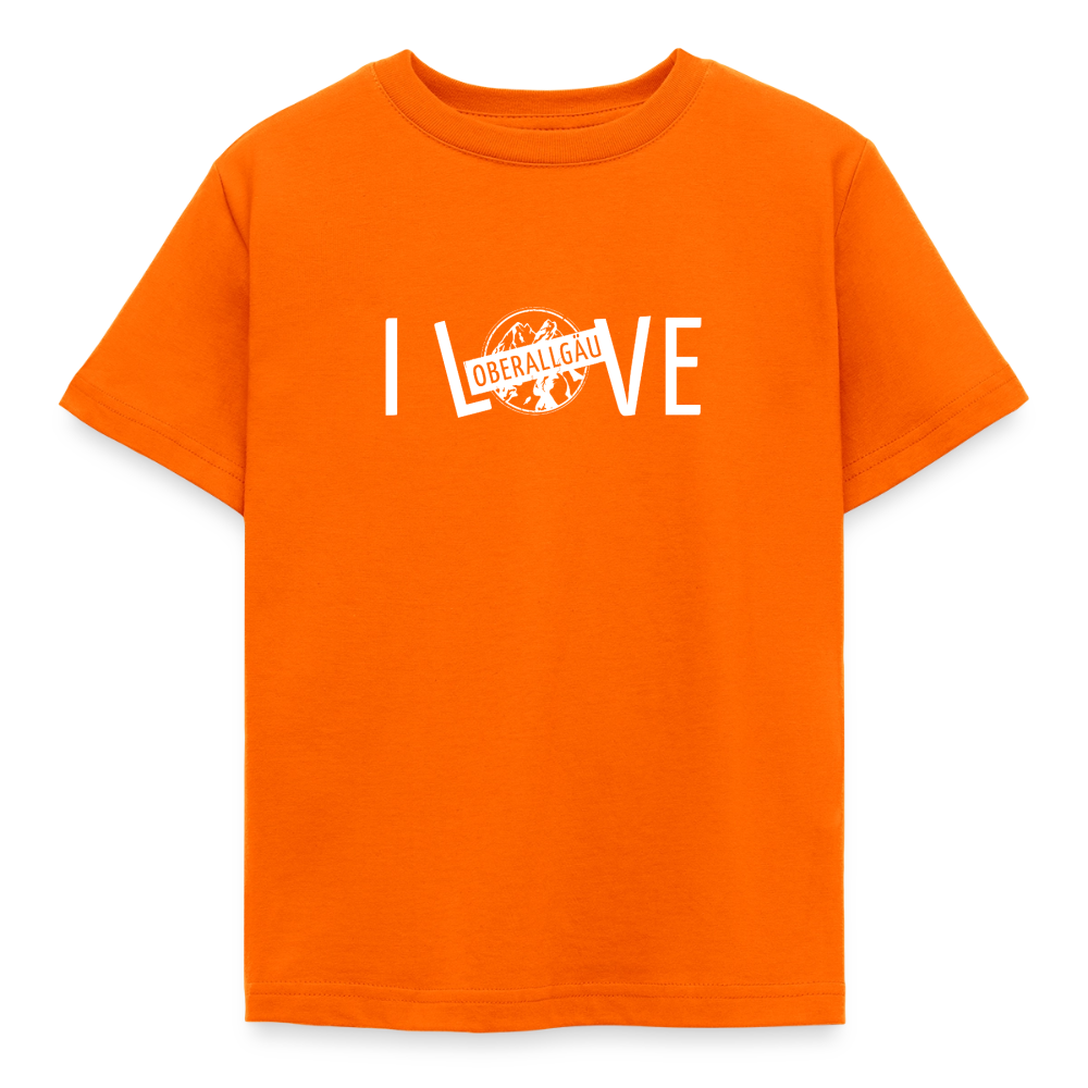 Kinder T-Shirt | I LOVE - Orange